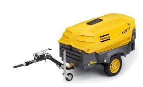 Compresor diésel con martillo neumático